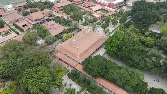 大气 航拍 福建 泉州 西街 东西塔 开元寺