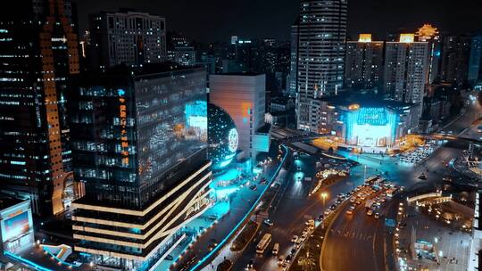 徐家汇商圈夜景