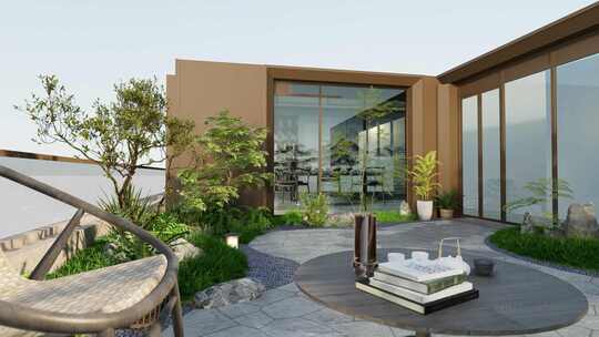 地产院子 地产露台 景观 慢生活光影