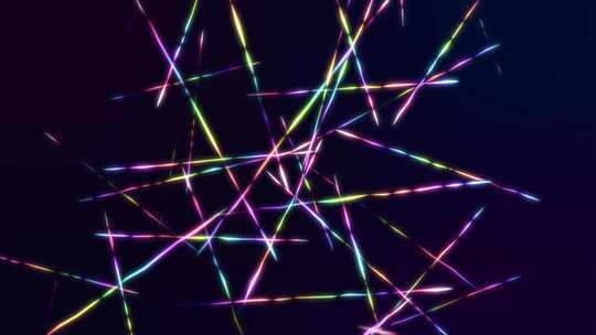 彩色粒子线条抽象彩虹