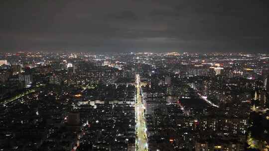 合集广东汕头城市大景夜景灯光航拍