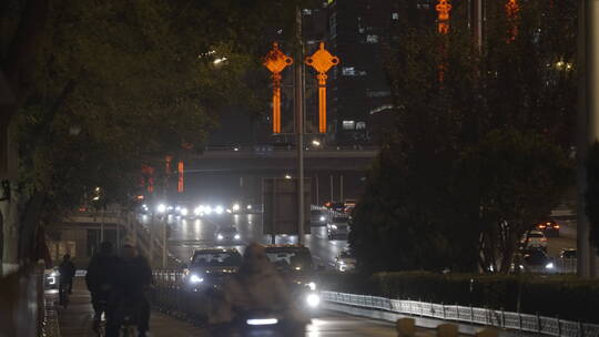 春节街道 街道中国节 回家过年