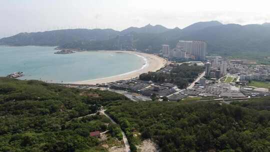 广东汕头航拍南澳岛海滩风景