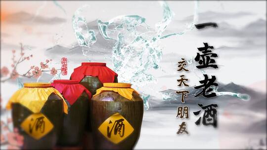 中华名酒广告宣传视频ae模板