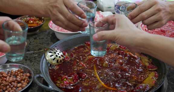 高清实拍特色美食四川重庆火锅