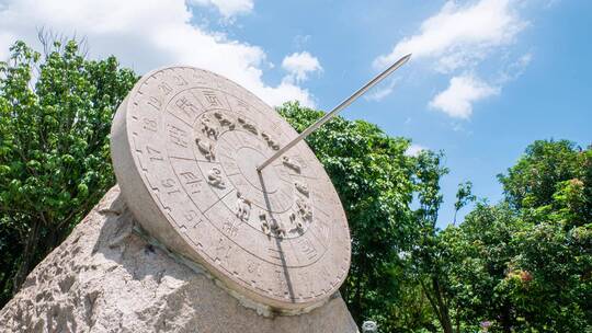 古代天文计时器日晷日规延时视频素材模板下载