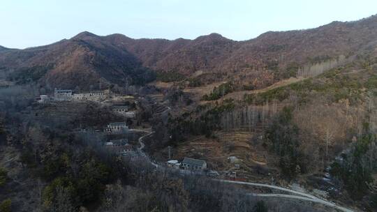 太行山深处村庄山村古村视频素材模板下载