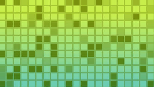 绿色和黄色瓷砖的循环动画