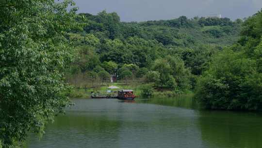 公园湖泊风景