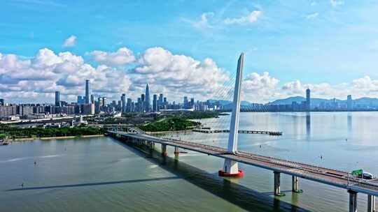 深圳湾跨海大桥航拍