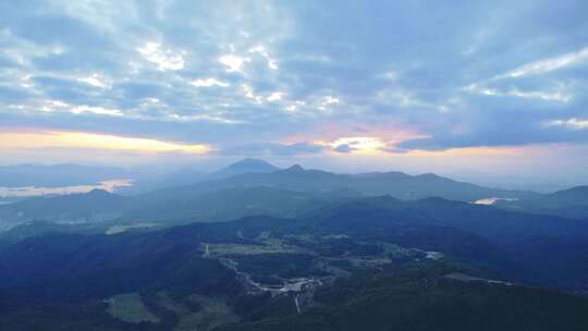 航拍深圳马峦山风光B