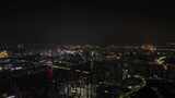 珠海航拍城市夜晚珠海夜景晚上城市建筑风光高清在线视频素材下载