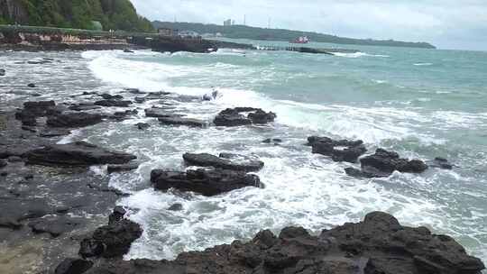 广西北海涠洲岛大海南岸鳄鱼山旅游旅行