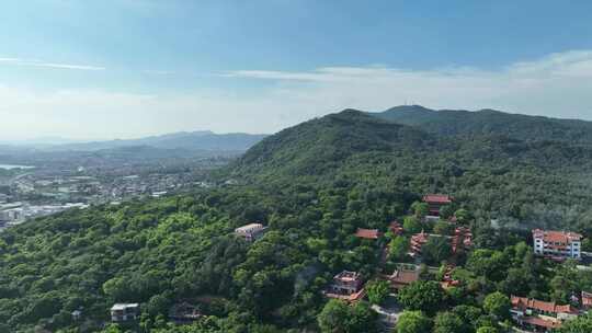 泉州南少林寺遗址航拍清源山南少林寺风景