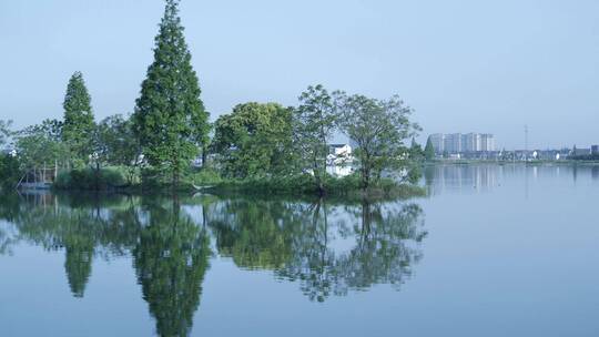 绍兴江南水乡东鉴湖视频