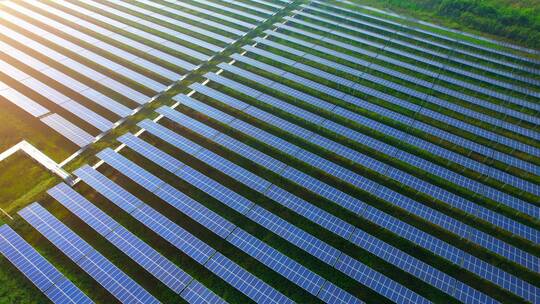 生态太阳能发电站新能源温室效应光伏发电视频素材模板下载