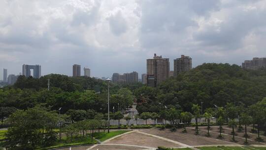 雨后城市风光