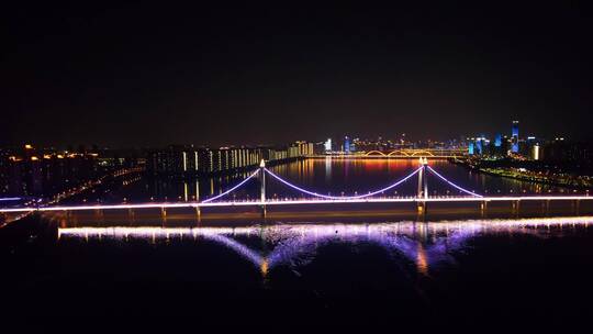 长沙网红桥-三汊矶大桥航拍