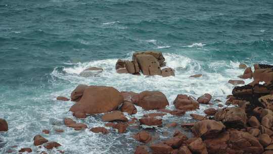 法国，岩石，海，海洋