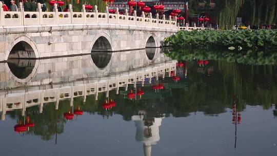 北海公园 白塔 皇家园林 北京十六景