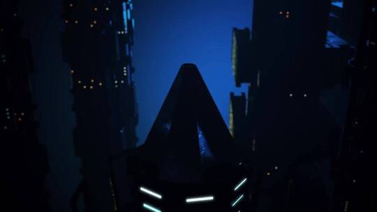 黑暗城市电影未来主义预告片AE模板