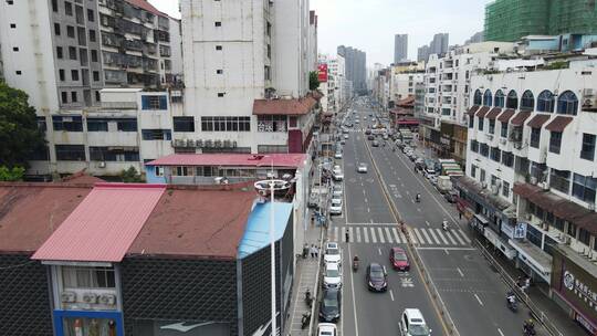 福建莆田城市风光航拍