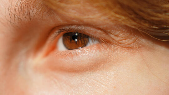 眼部特写 眺望远方高清在线视频素材下载