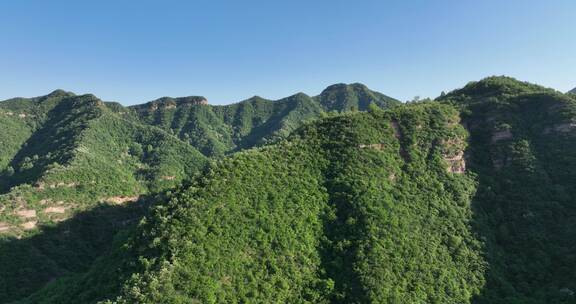 洛阳龙潭大峡谷旅游生态森林河流航拍景点