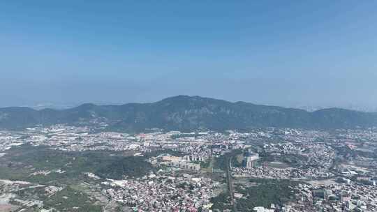 泉州清源山脉大景航拍山峰远景泉州郊区大景