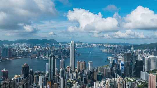 香港航拍香港延时香港夜景维港合集