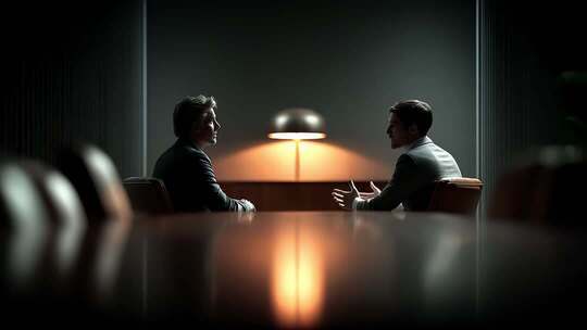 商务洽谈合作共赢会议室交流