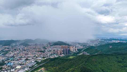 深圳城市风光-暴雨延时