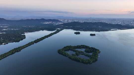 杭州 西湖 苏堤 日出 杭州宣传片 片头