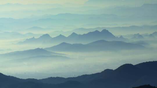 实拍水墨山水自然风光