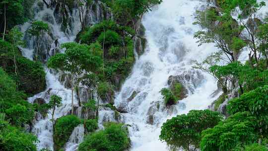 贵州瀑布河流流水山泉水