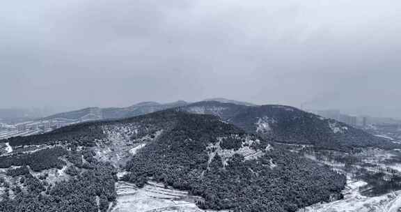 山中碧霞祠雪景