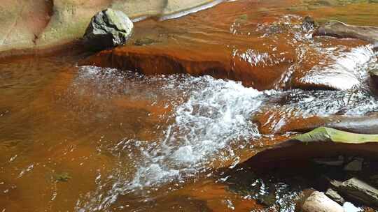 农村大山河流溪水水流小溪山涧