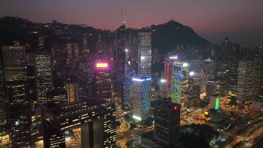 香港中银大厦贝聿铭的得意之作“倚天剑”2视频素材模板下载
