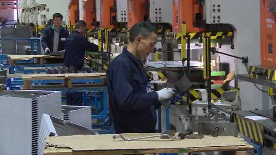 机械手 生产 工业4.0 流水线视频素材模板下载
