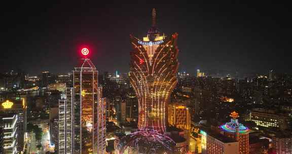 澳门葡京酒店夜景