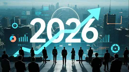 2026马年商务团队展望未来励志动画