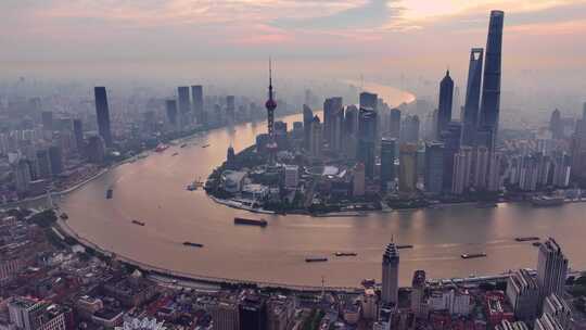 上海陆家嘴金融中心4K航拍