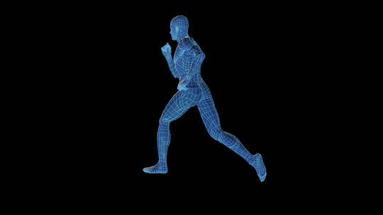 仿生技术3D人类跑步（循环）