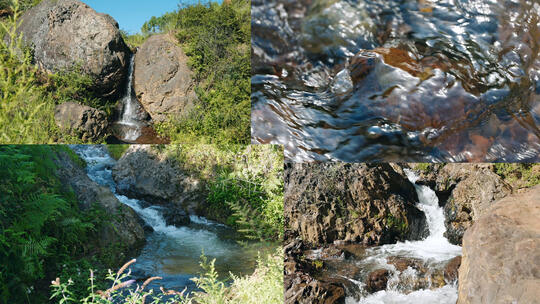 山间溪流河流4K高清素材