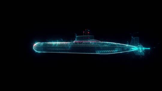 3D动画潜艇视频素材模板下载