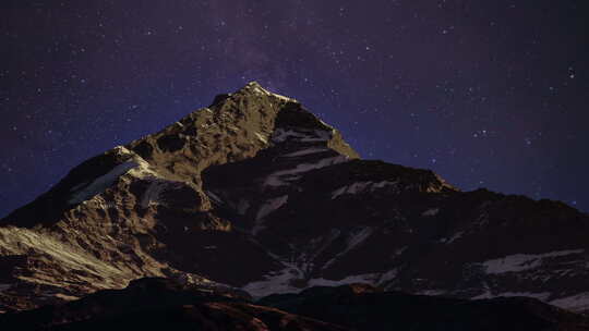 雪山星空延时