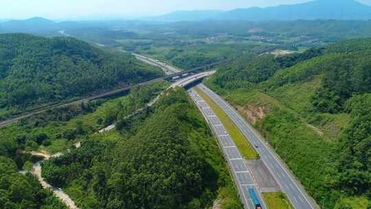 航拍广东高速公路最美高速公路乐广许广京广