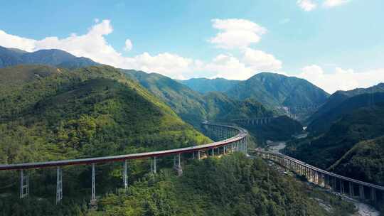 四川雅西高速公路双螺旋隧道视频素材模板下载