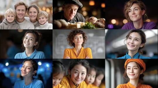 笑容绽放温暖人心幸福瞬间美好时光高清在线视频素材下载