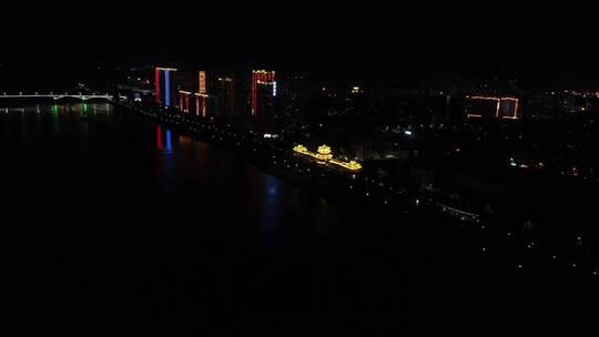 湖南益阳城市风光航拍视频素材模板下载